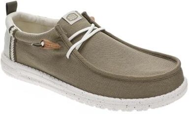 Hey Dude Wally Craft Linen - Mens 8 Brown Slip On Medium