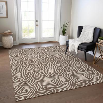 Addison Rugs Machine Washable Indoor/ Outdoor Modern Trance Chantille Rug