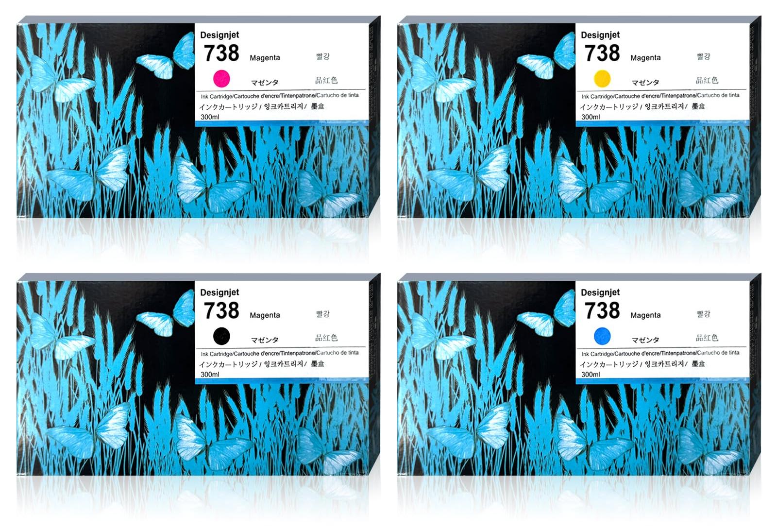 Tintenpatronen 4er-Pack 130 ml für HP DesignJet T950/T850