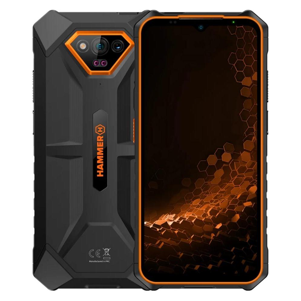 Myphone Hammer Iron V LTE 6/64GB pomarańczowy (64 GB, Black, Orange, 6.50", Dual SIM, 4G) (IRON V Orange)