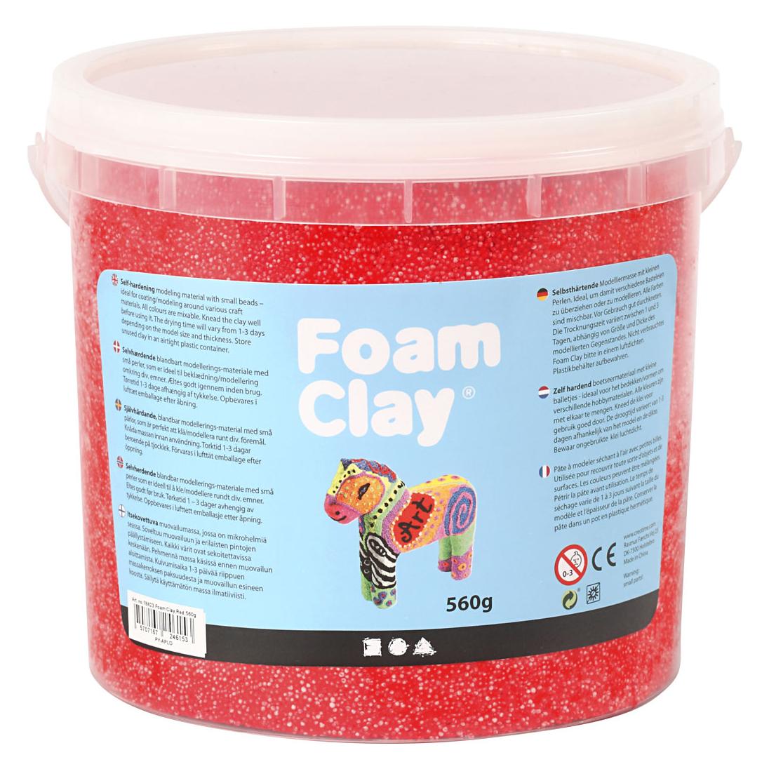Creativ Company Modelliermasse Foam Clay Rot 560 g (78823)
