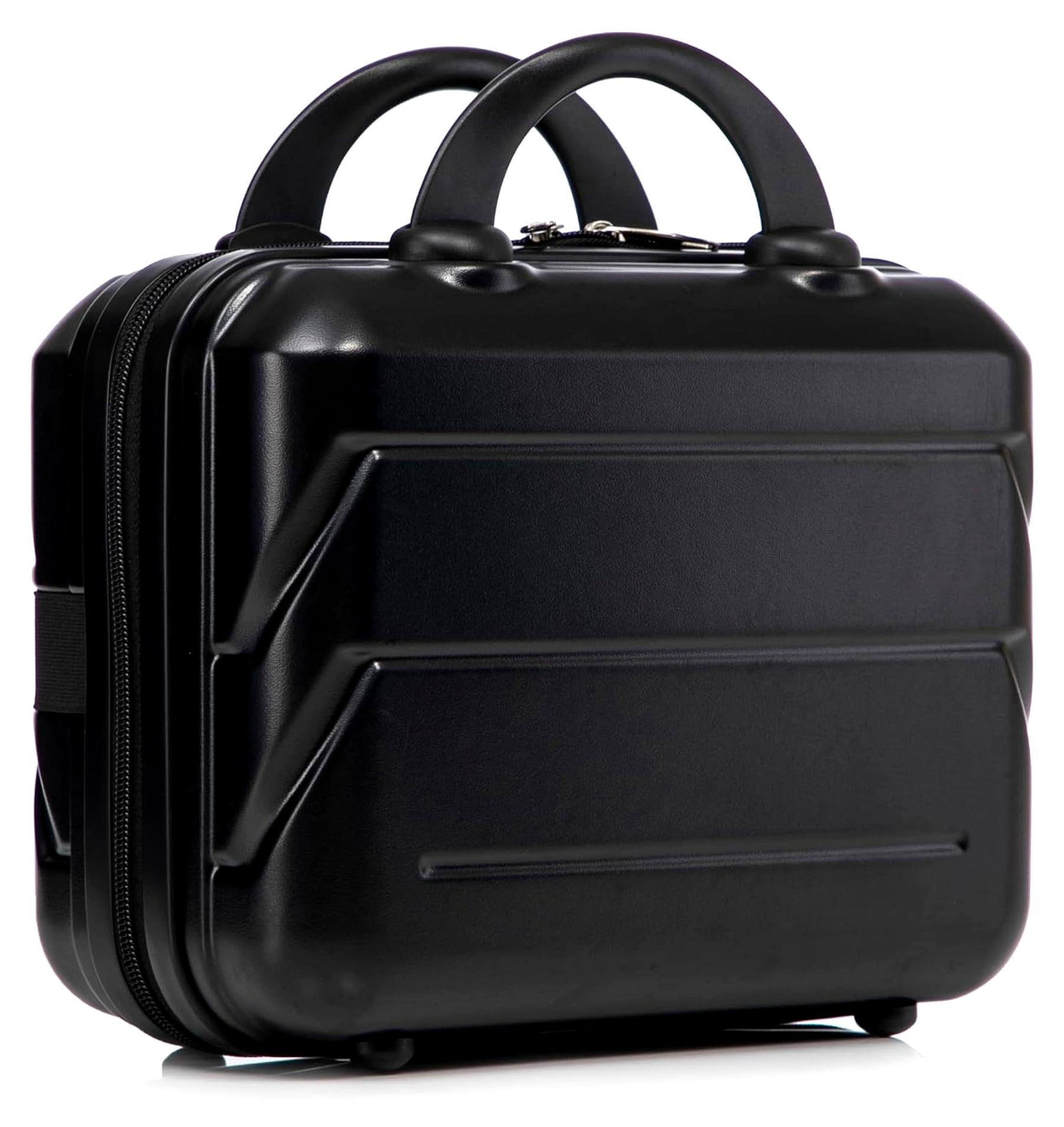 4-teiliges ABS Kofferset mit Hartschale, 14 19 24 28 Zoll, wasserdichte Reisetasche mit Zahlenschloss und 4 Rollen für Wochenendreisen und Familienurlaube