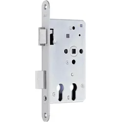BKS, Türschloss + Schliesszylinder, Fluchttürschloss 2328 für 2 PZ, 1-flg, Funktion E, links, Edelstahl