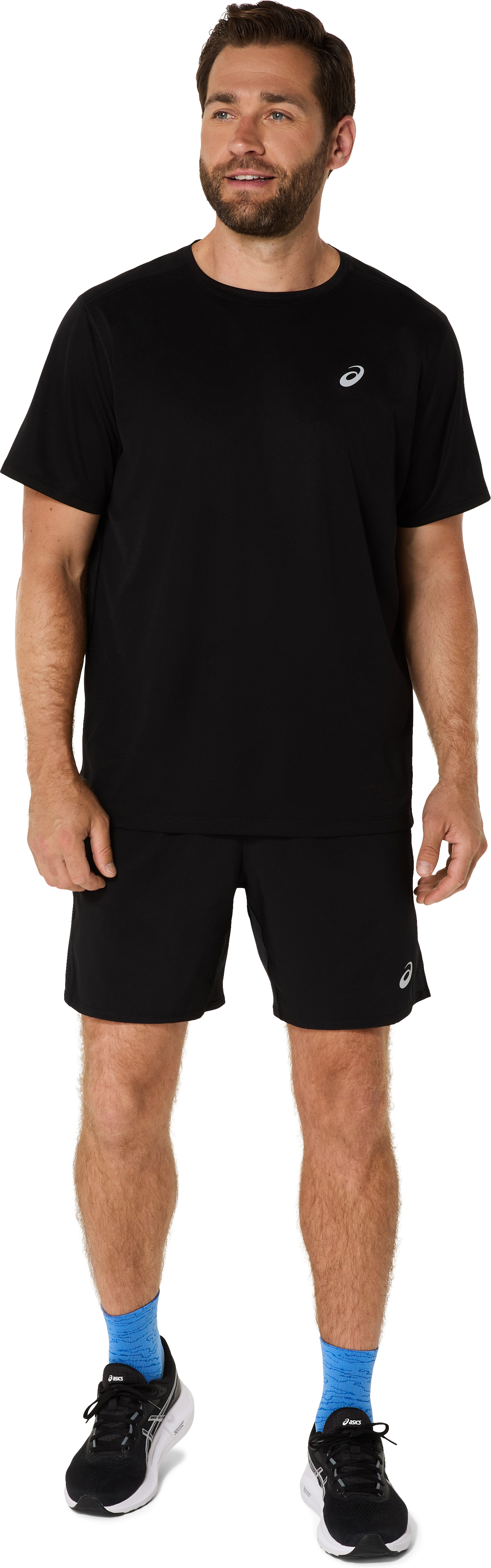Laufshorts ASICS "ASICS CORE 7IN SHORT", Herren, Gr. S, N-Gr, schwarz (performance schwarz), Obermaterial: 100% Polyester, Hosen Laufshorts, Schnelltrocknend, Atmungsaktiv, Reflektierend performance schwarz S, N-Gr