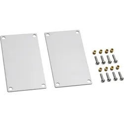 Hager Endstück Stahl zu DABA 50x80mm vweiß