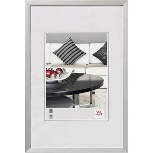 walther-design Bilderrahmen Chair AJ318S, 13 x 18 cm, Echtglas Aluminiumrahmen silber