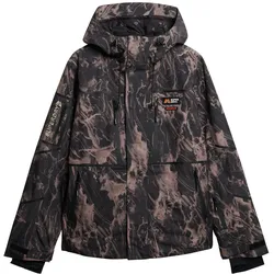 Superdry, Herren, Skijacke, Ski-Shelljacke mit Kapuze (XXL), Braun