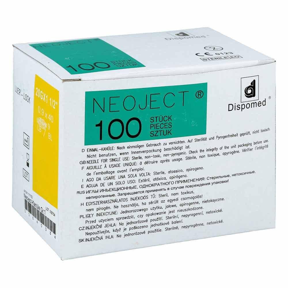 Brinkmann Medical ein Unternehmen der Dr. Junghans Kanülen Einmal Neoject Größe 1 0,9x40mm 03640384