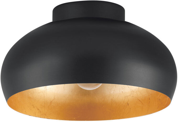 17 Stories Jesseka Flush Mount Black/Gold