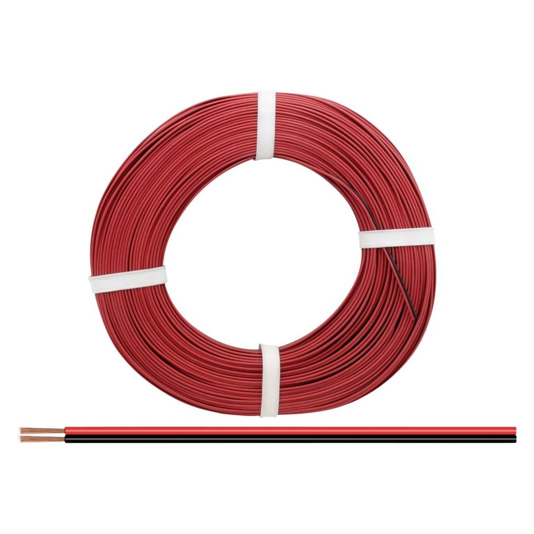 Donau ZWILLINGSLITZE 0,14 / 25m rot-schwarz (25 m) (218-5-25)