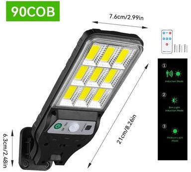 Uplifted Goods Solar Motion Sensor Wall Lamp For Outdoor Lighting 9 Grid