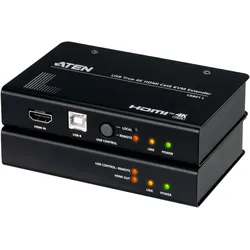 Aten CE801 KVM Cat.6 Konsolen-Extender, KVM Switch, Schwarz