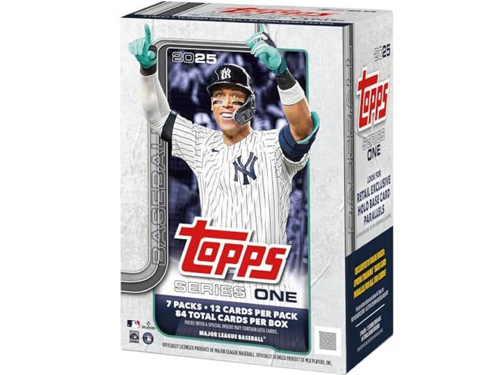 Topps 2025 Baseball Serie 1 Fabrik versiegelte Vorteilsbox Baseball-Komplett-Sets