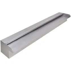 vidaXL Pool-Wasserfall Fontäne Rechteckig Edelstahl 90 cm