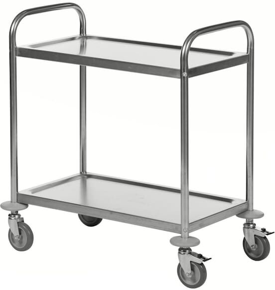 Rostfritt rullbord 2 plan