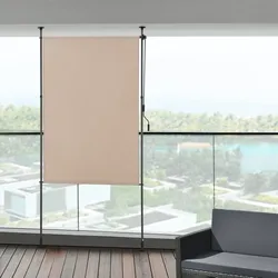 Klemmmarkise Cimarra 120x270cm Sandfarben [pro.tec]