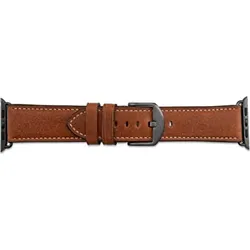 JT Berlin Watchband Charlie (Echtleder), Uhrenarmband, Grau, Braun