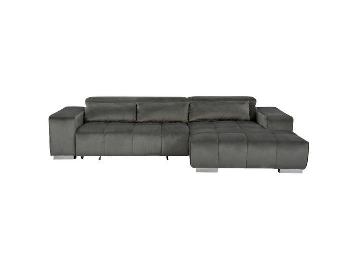 Ecksofa Orion Kopfstütze klappbar Anthrazit