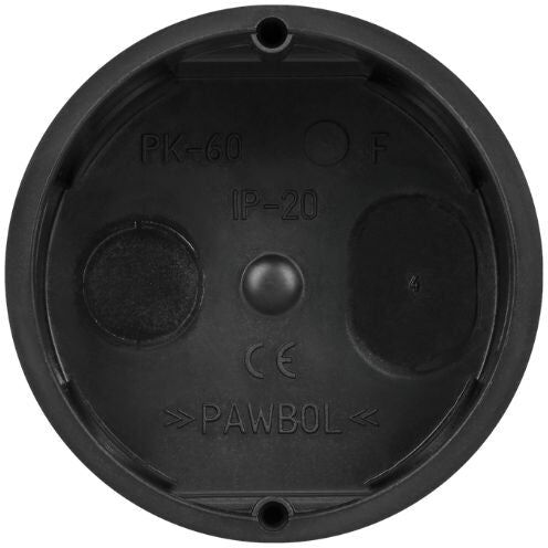 Orno Boîte d'Encastrement 60mm Profondeur - Noir