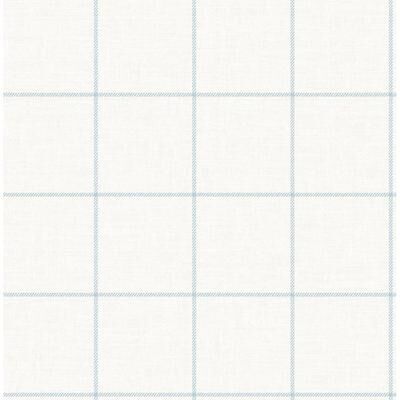 Seabrook Designs Lillian August Linen Check Unpasted Wallpaper