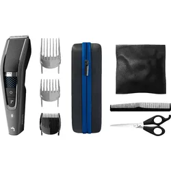 PHILIPS HC7650/15 Series 7000 Friseur-Set mit Trim-n-Flow-Technologie, Haarschneider Silber/Anthrazit