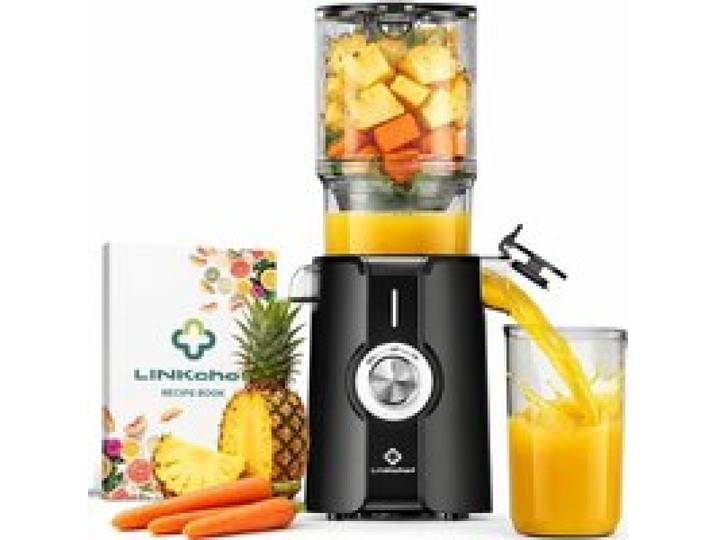 Extracteur De Jus Fruits Et Légumes Slow Juicer 200W Avec Grande Ouverture 115 Mm Pour Fruits Entiers Machine À Jus Compacte Sans