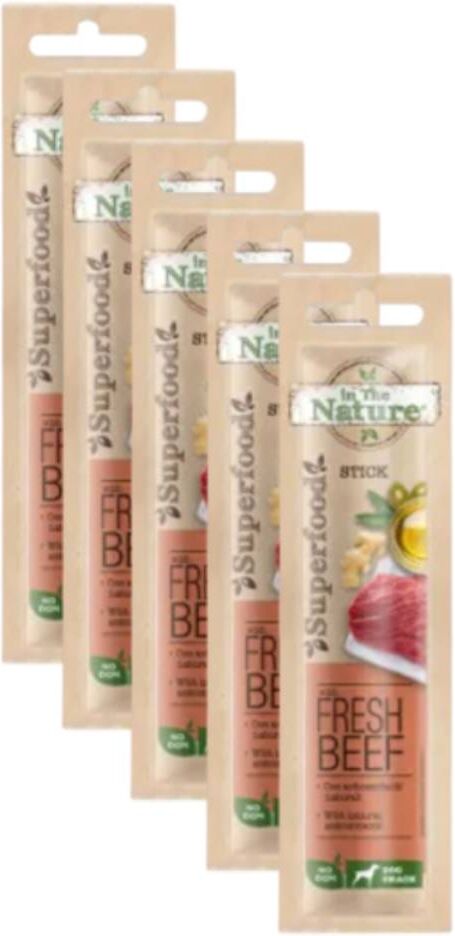 Kit Risparmio 5x10G In The Nature Dog Snack MANZO