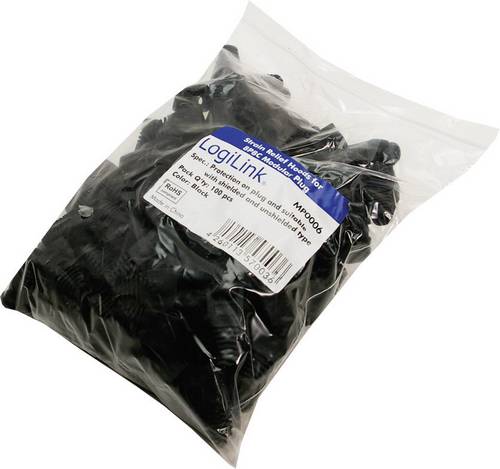 LogiLink MP0006 Knickschutztülle RJ45 MP0006 Schwarz 100St.