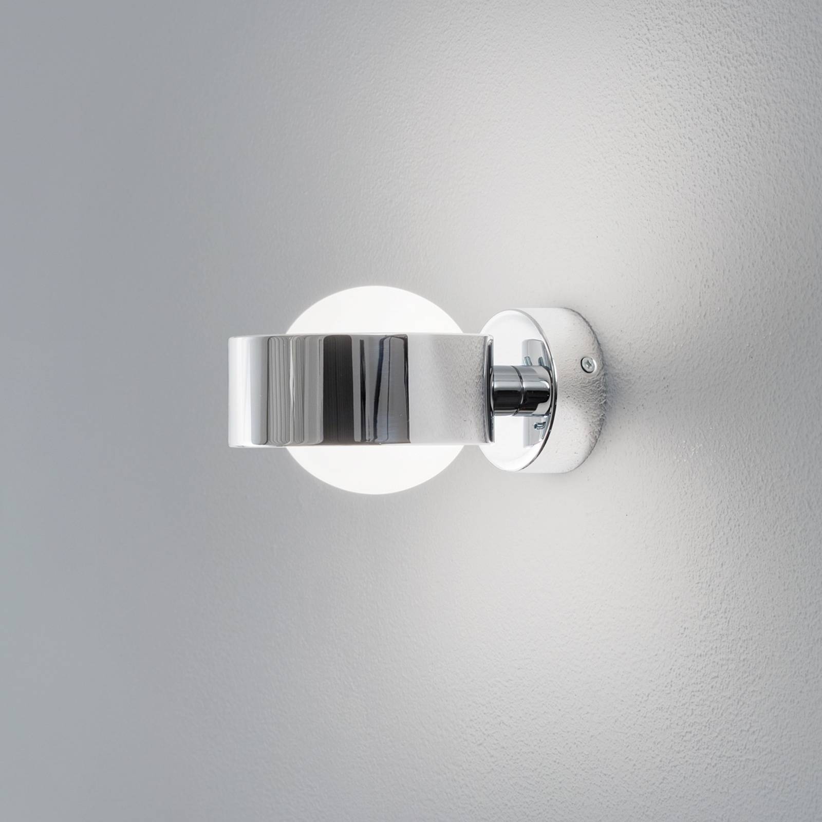 Wandlampe Mado Argon, dimmbar, chrom / silber, für Badezimmer, Metall, Modern, Wandleuchte, Wandlampe Bad