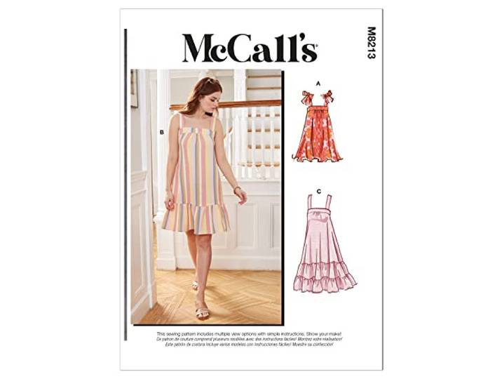 McCalls naaipatroon M8213Y Y (XS-S-M) Misses' Jurken, Multi Color