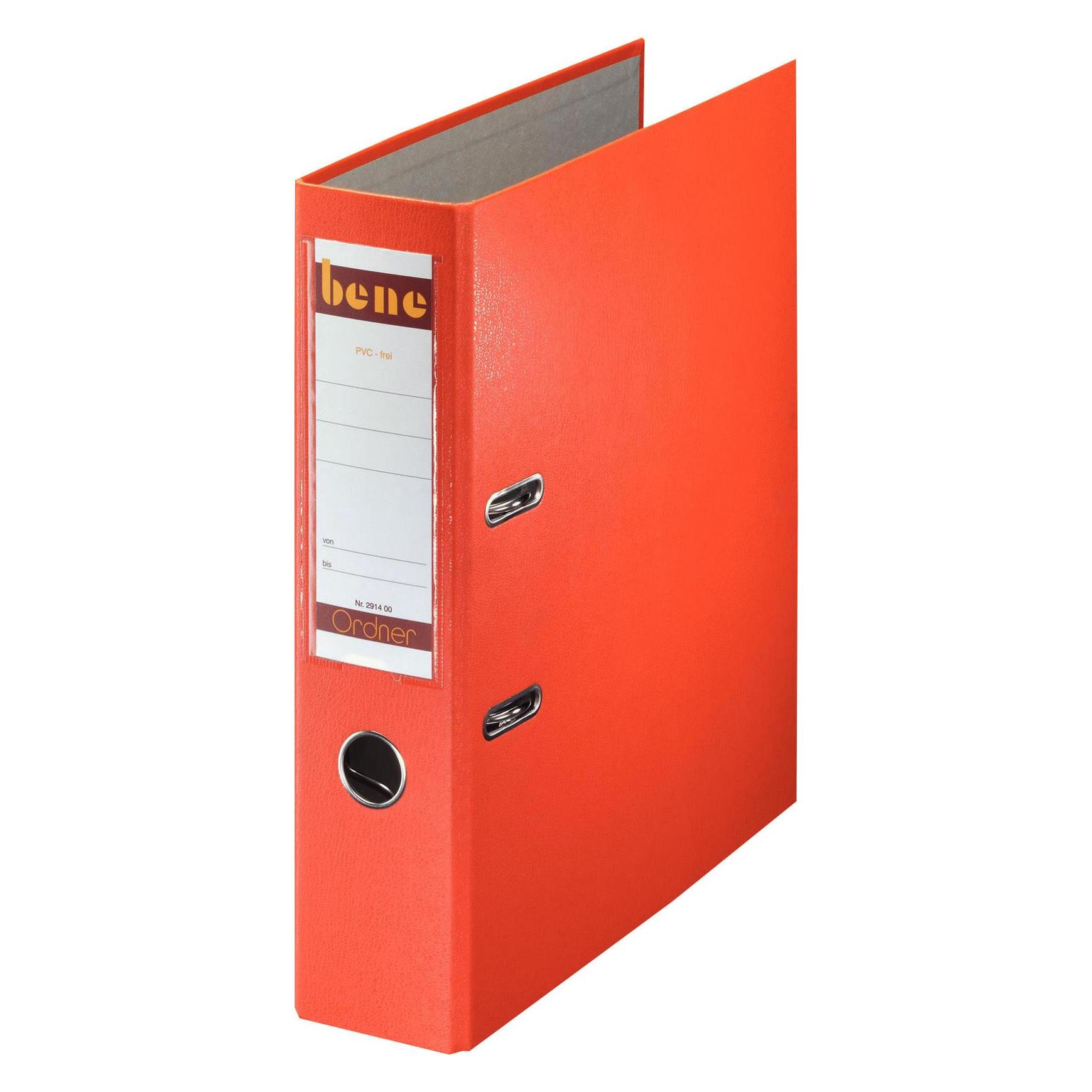 Leitz Bene 291400OR. Material: Partikelbord, Karton, Papier, Kunststoff, Produktfarbe: Orange, Format: A4. (A4, 80 mm, 1 Stk.) (291400 OR)