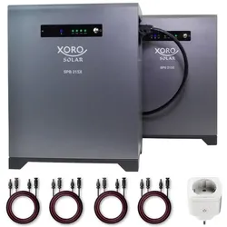 XORO SOLAR SPS 2155 Set mit Erweiterungsspeicher - 4 kWh + Smart Plug