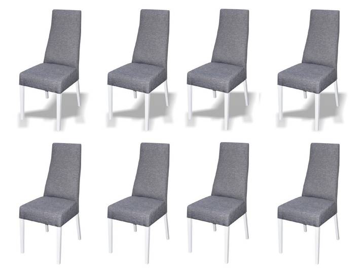 Xlmoebel Sitzgruppe Esszimmerstühle mit Lederpolster und modernem Design, (Stühle, 1-tlg., 8x Stühle), Hergestellt in Europa