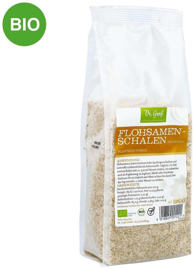 Flohsamenschalen indisch Bio von Doktor Groß
