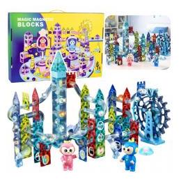 Lean Toys Magnetisches Bausteinset, Mühlradbahn, 118 Teile (68630471)