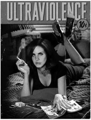 Inspire Essentials Lana Del Rey Aesthetic Canvas Poster Vintage Music Album Wall Art Decor 20 xxl