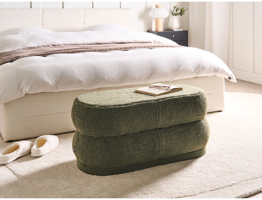 17 Stories Upholstered Bench Green 40cm H X 90cm W X 40cm D