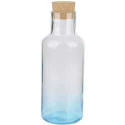 alpina Glasflasche Mit Raucheffekt 1,2L, Vorratsbehälter, Blau, Transparent
