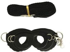 Uplift Treasures PU Leather Small Pet Harness Set black