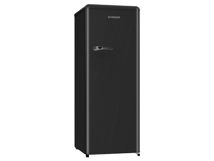 SCHOEPF Vollraumkühlschrank RKS245, 145,60 cm hoch, 54.5 cm breit, LED-Beleuchtung, Retro-Design, 238l Nutzinhalt