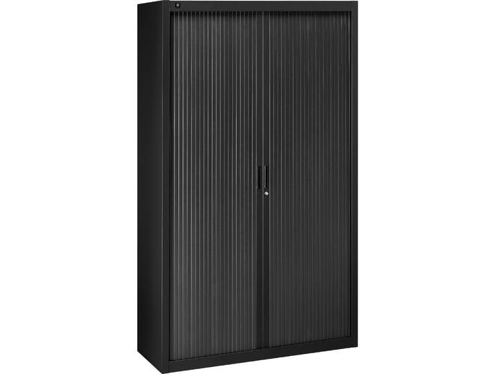 Armoires à rideaux démontables Bruneau H 200 x L 120 cm Noir - Armoires métal - Bruneau