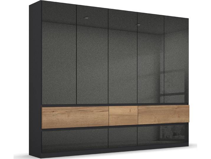 rauch Drehtürenschrank Winnipeg grifflose Front, Schubkästen m. Griffmulde, auch mit Beleuchtung