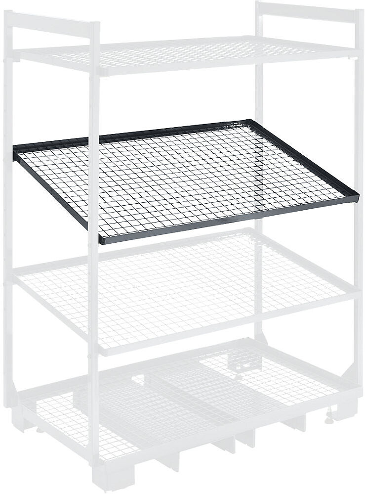 Gitteretage, für mobiles Kanban-Regal, Tragfähigkeit 200 kg eurokraft pro