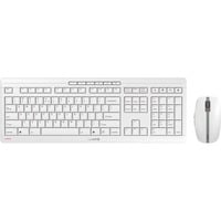 STREAM DESKTOP RECHARGE, Desktop-Set weiß/grau, EU-Layout (QWERTY), Cherry SX-Scherentechnologie