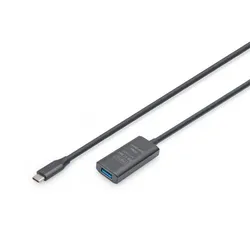 Digitus Aktives USB 3.2 Gen1 5G Verlängerungskabel, USB-C - USB-A, 5m