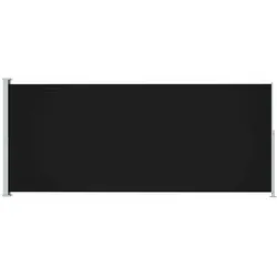 vidaXL Seitenmarkise Ausziehbar 200x500 cm Schwarz