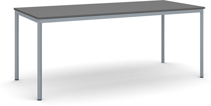 B2B Partner Esstisch BASIC, 180x80 cm, Gestell dunkelgrau, Graphit