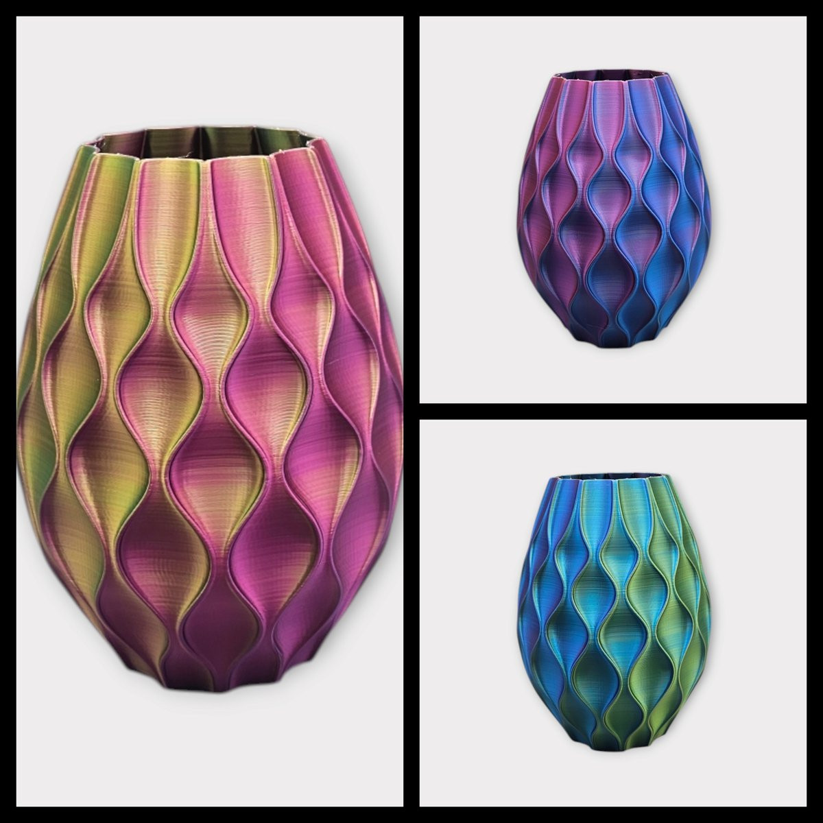 Layerzz Trendy Vaas Granaat - Meerkleurig Groen Blauw Paars
