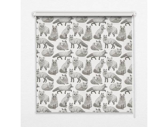 Tulup Innenrollo - Fensterrollo - Rollo - 90x180 cm - Graufüchse, Kunststoff, Rechteckig, 90x180x0.5 cm, Heimtextilien, Vorhänge, Rollos