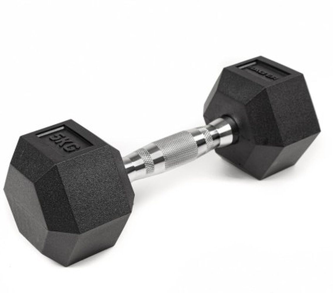 Salter Mancuernas Hexagonales 15KG . Negro